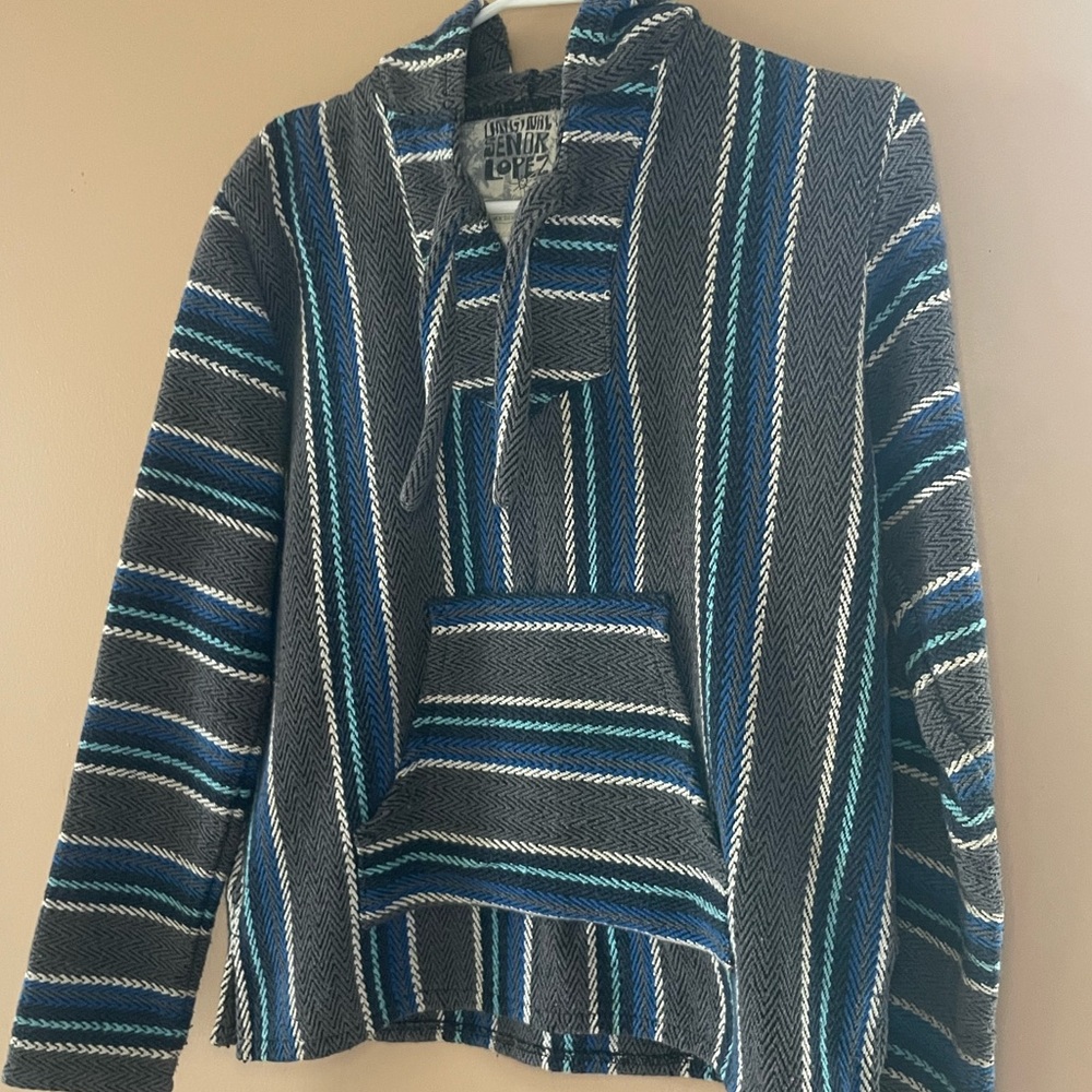 Senior Lopez Poncho Drug Rug Hoodie